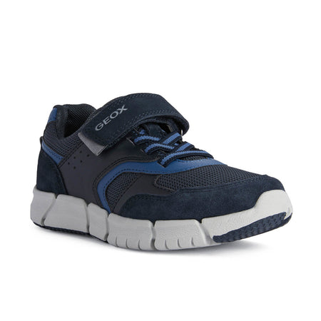 Geox J Flexyper Boy Navy/Dk Blue Trainers