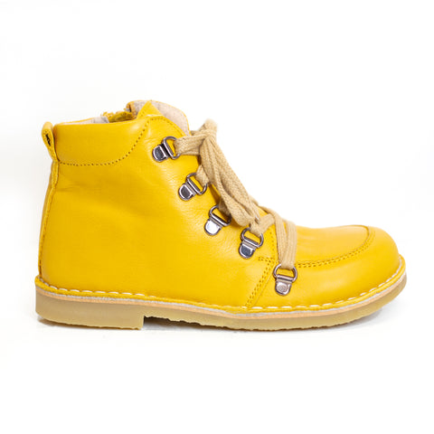 Petasil Kent - Leather Lining Mustard Savana Children's Boots