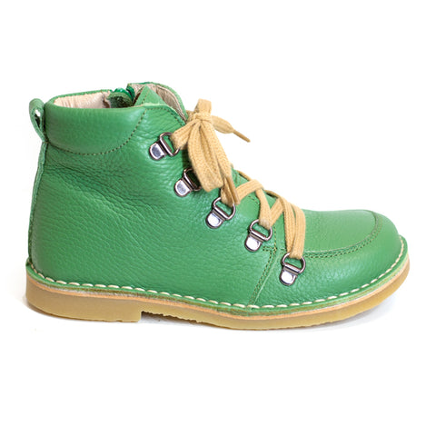 Petasil Kent - Leather Lining Green Madras Children's Boots