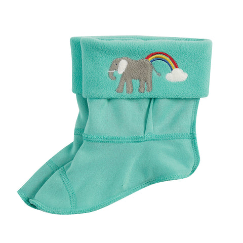 Warm Up Welly Liner, Pacific Aqua/ Elephant