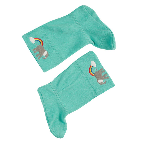 Warm Up Welly Liner, Pacific Aqua/ Elephant