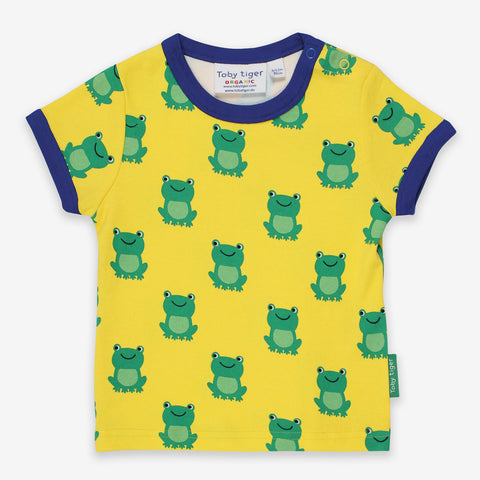 Toby Tiger Organic Frog Print T-Shirt