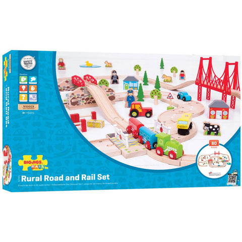 Bigjigs Rural Rail and Road Set