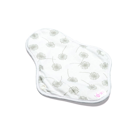 Cotton Cloth Period & Pee Protection Pads - Grey Dandelion